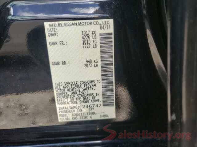 1N4AL3AP6JC236747 2018 NISSAN ALTIMA