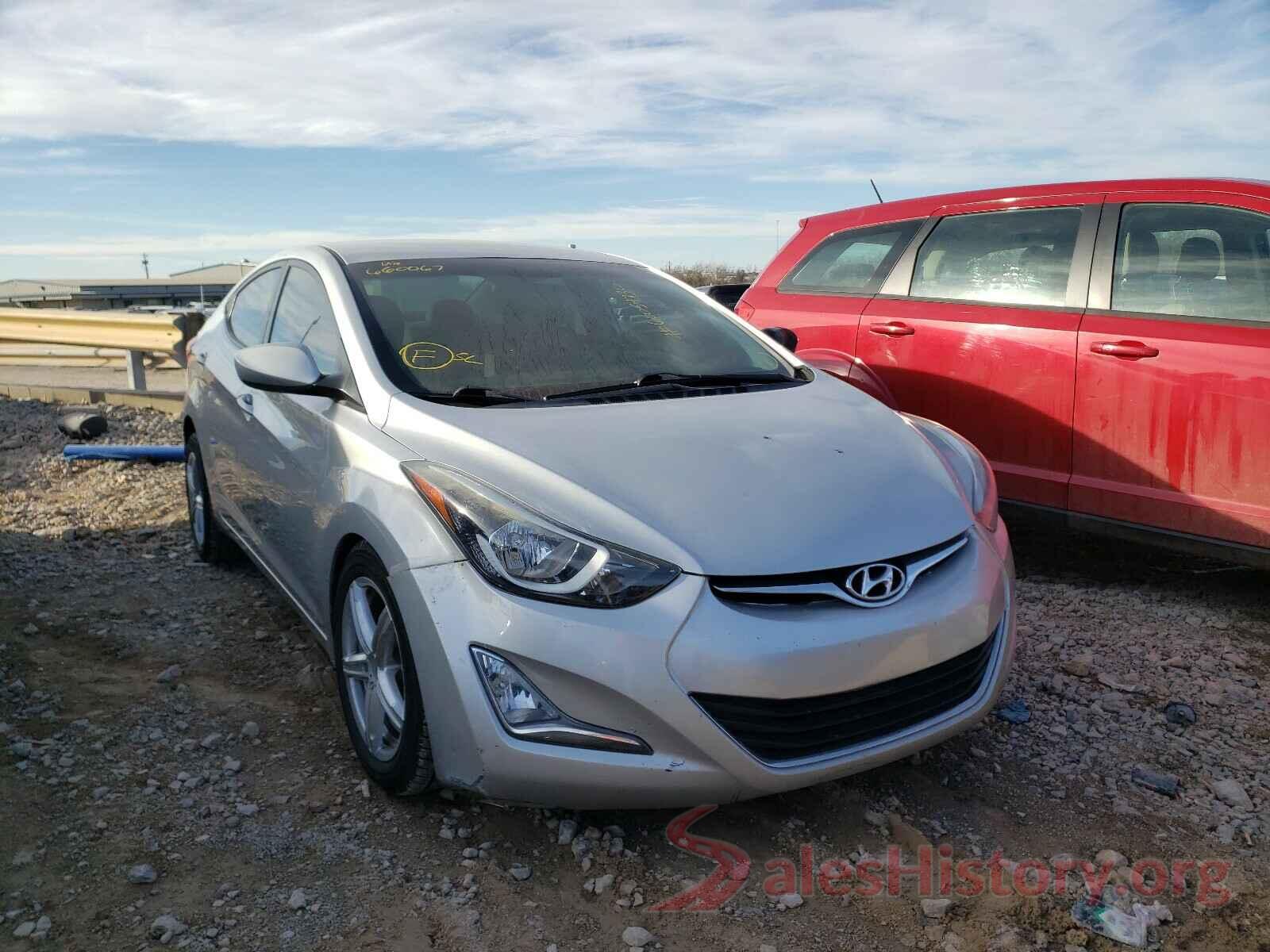 5NPDH4AE8GH660067 2016 HYUNDAI ELANTRA