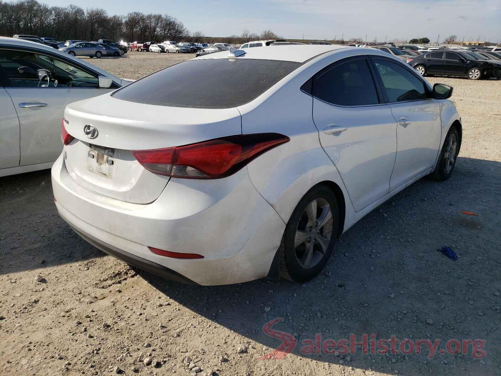 5NPDH4AE4GH668974 2016 HYUNDAI ELANTRA