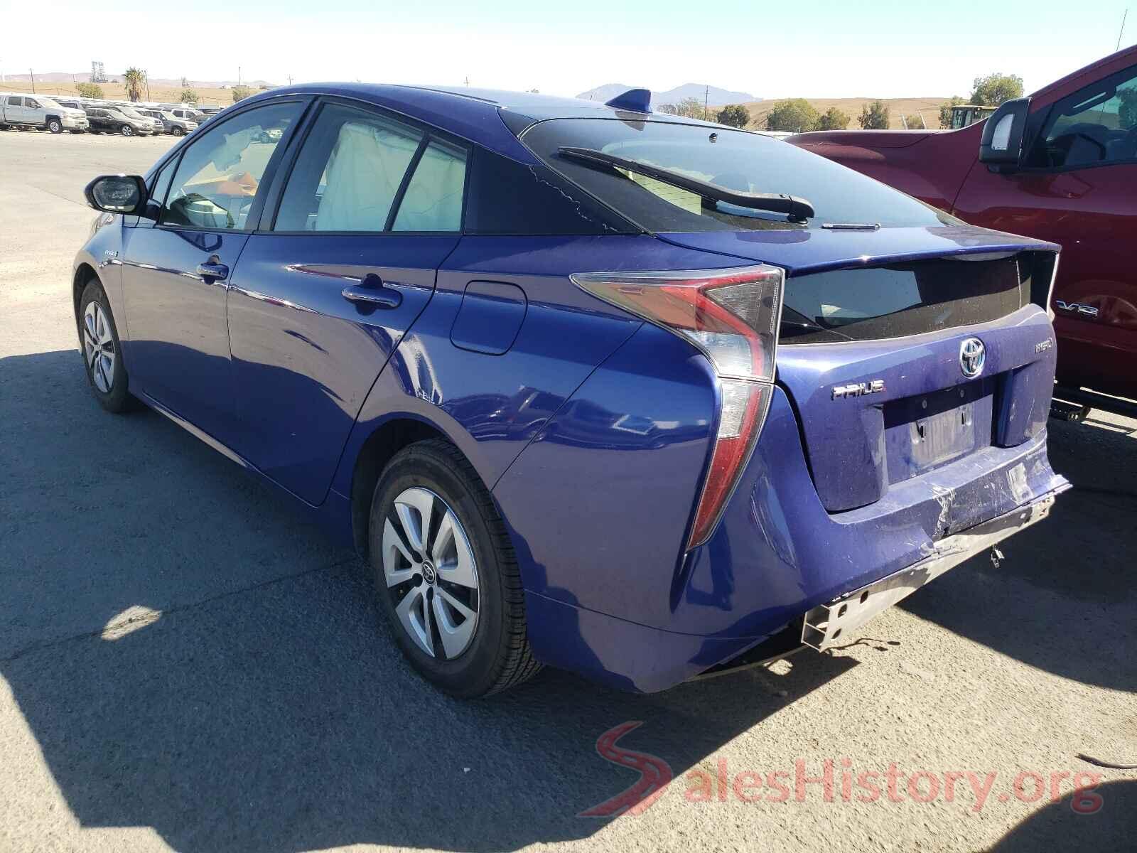 JTDKARFU3G3511621 2016 TOYOTA PRIUS