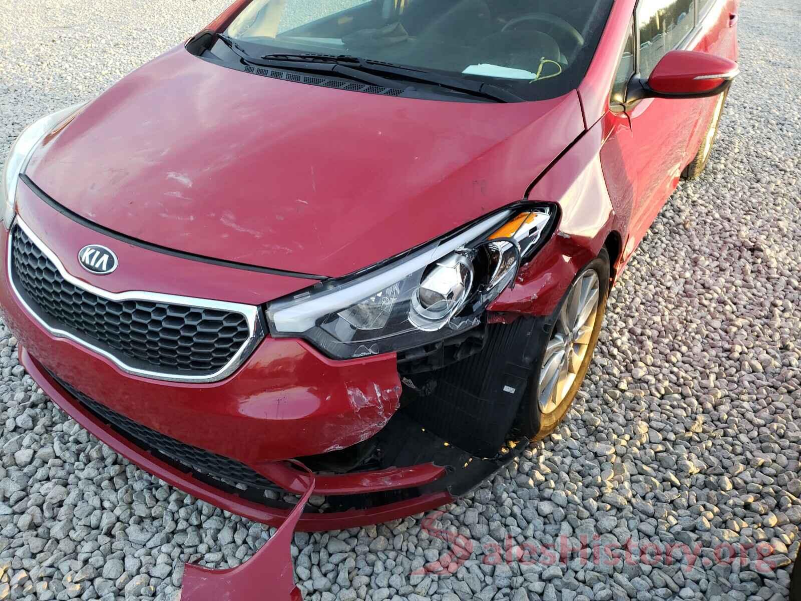 KNAFX4A63G5507291 2016 KIA FORTE