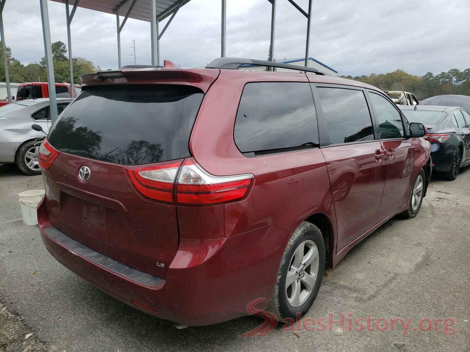 5TDKZ3DCXJS945461 2018 TOYOTA SIENNA