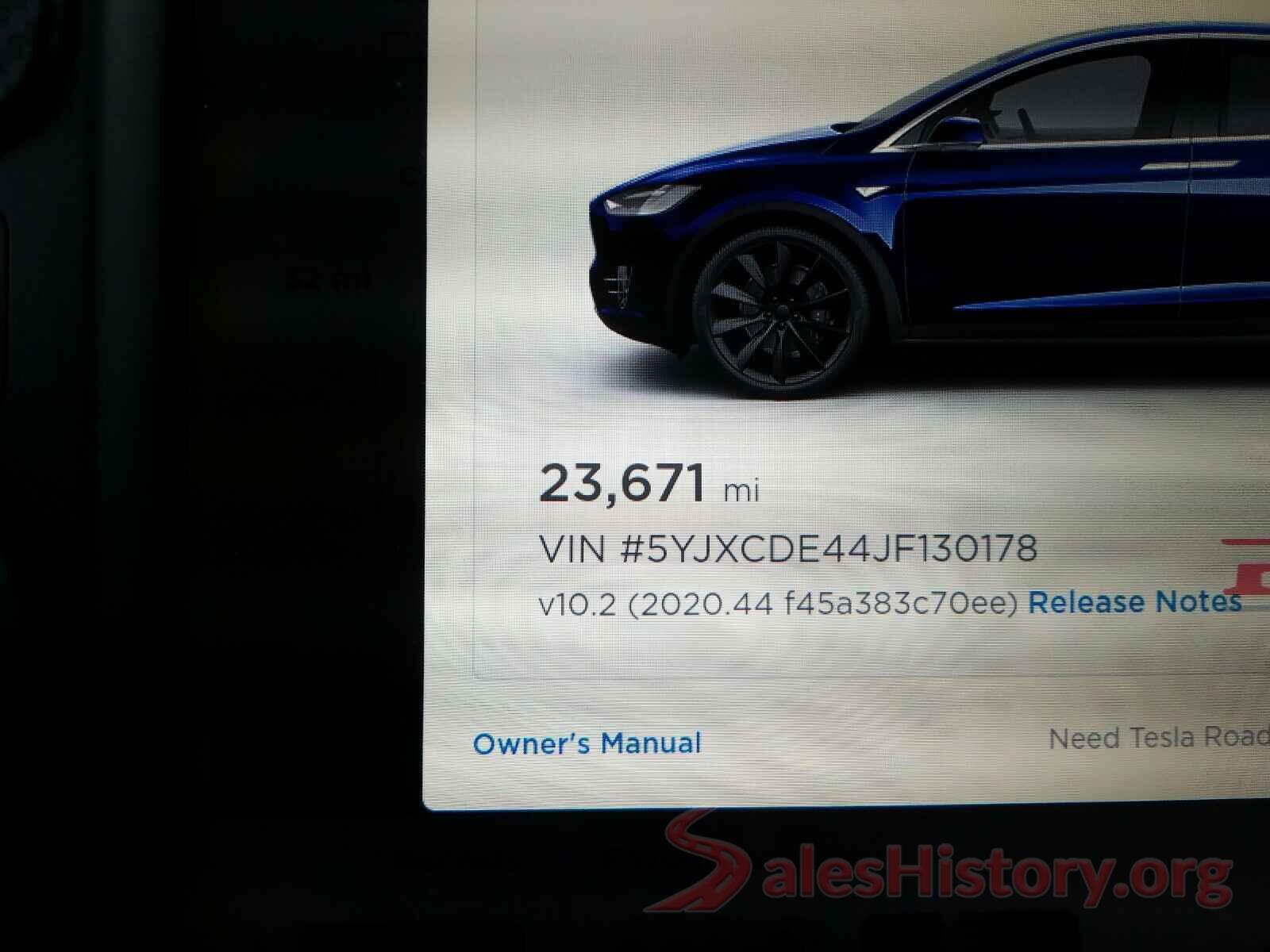 5YJXCDE44JF130178 2018 TESLA MODEL X