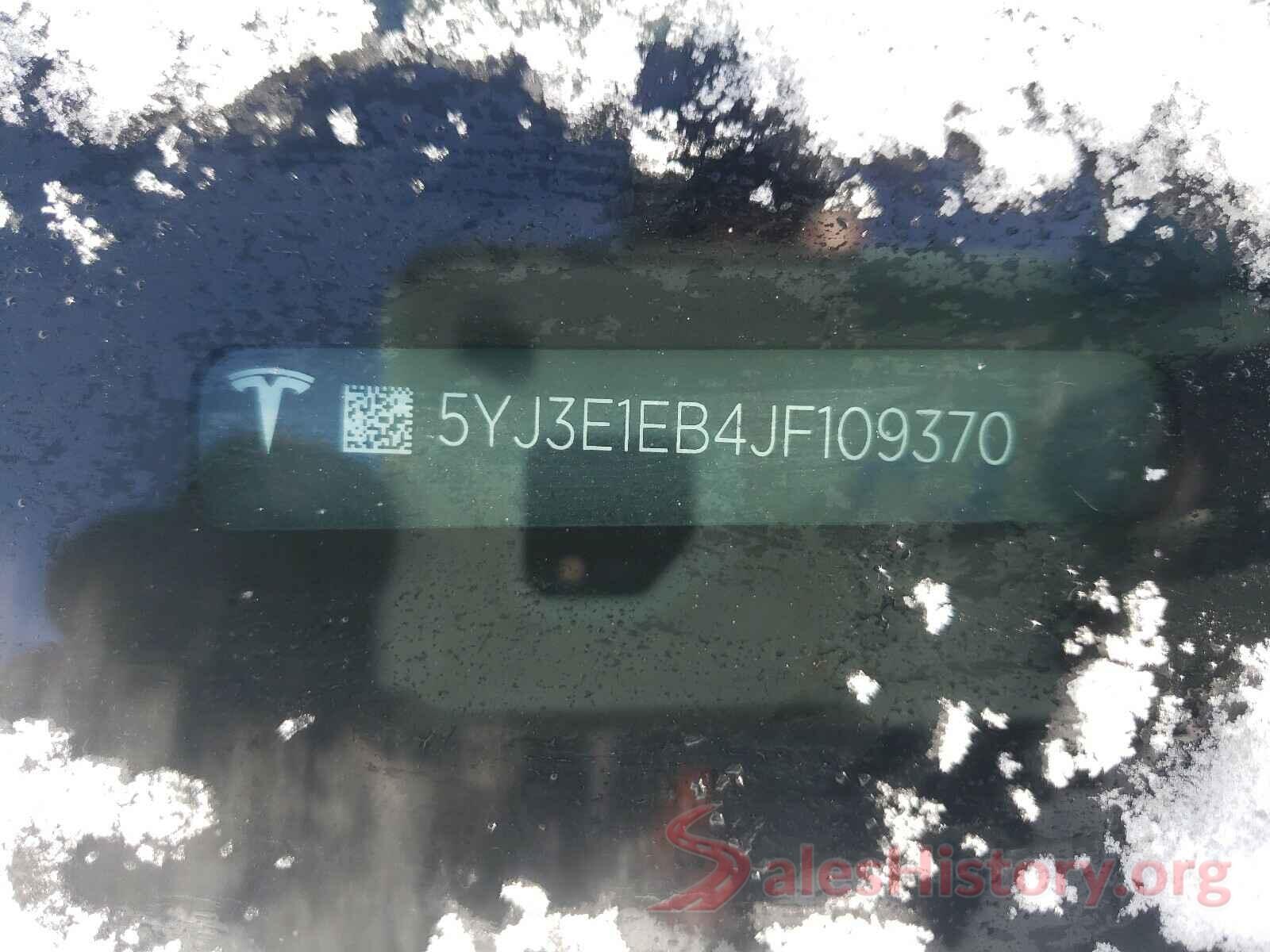 5YJ3E1EB4JF109370 2018 TESLA MODEL 3