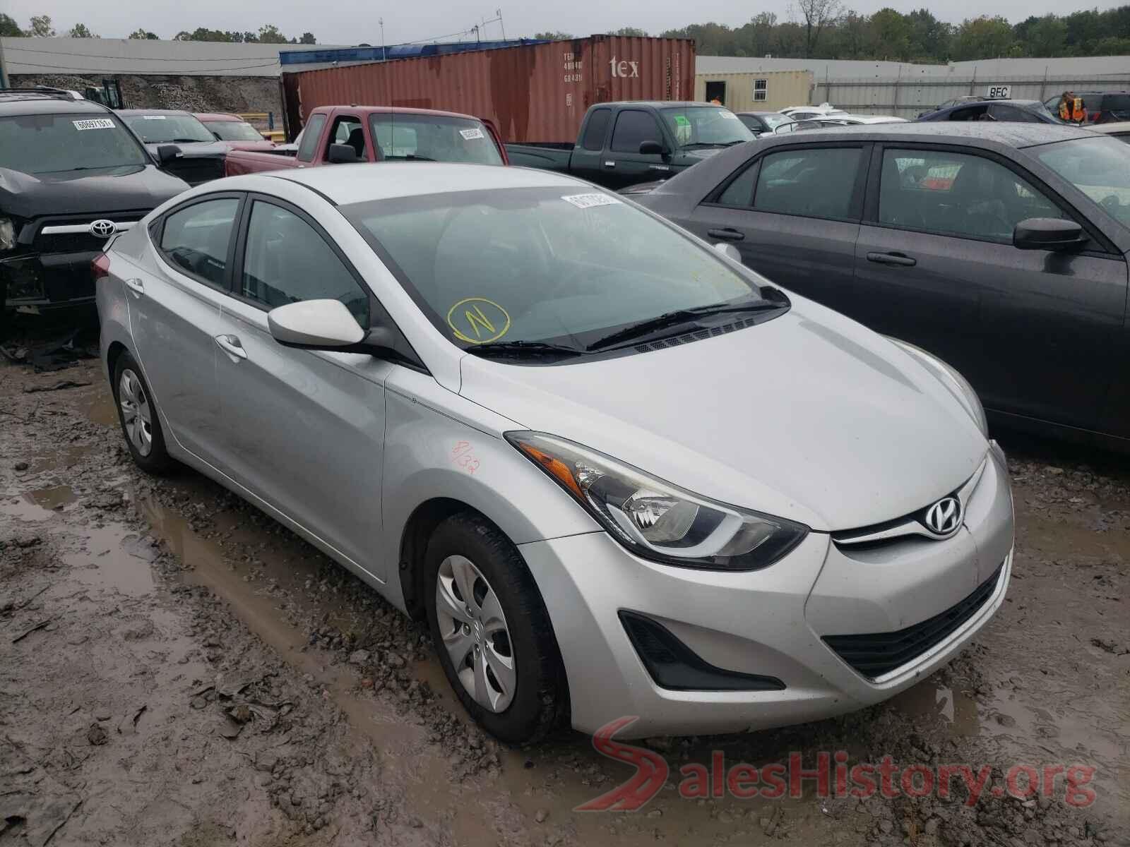 5NPDH4AE8GH731266 2016 HYUNDAI ELANTRA