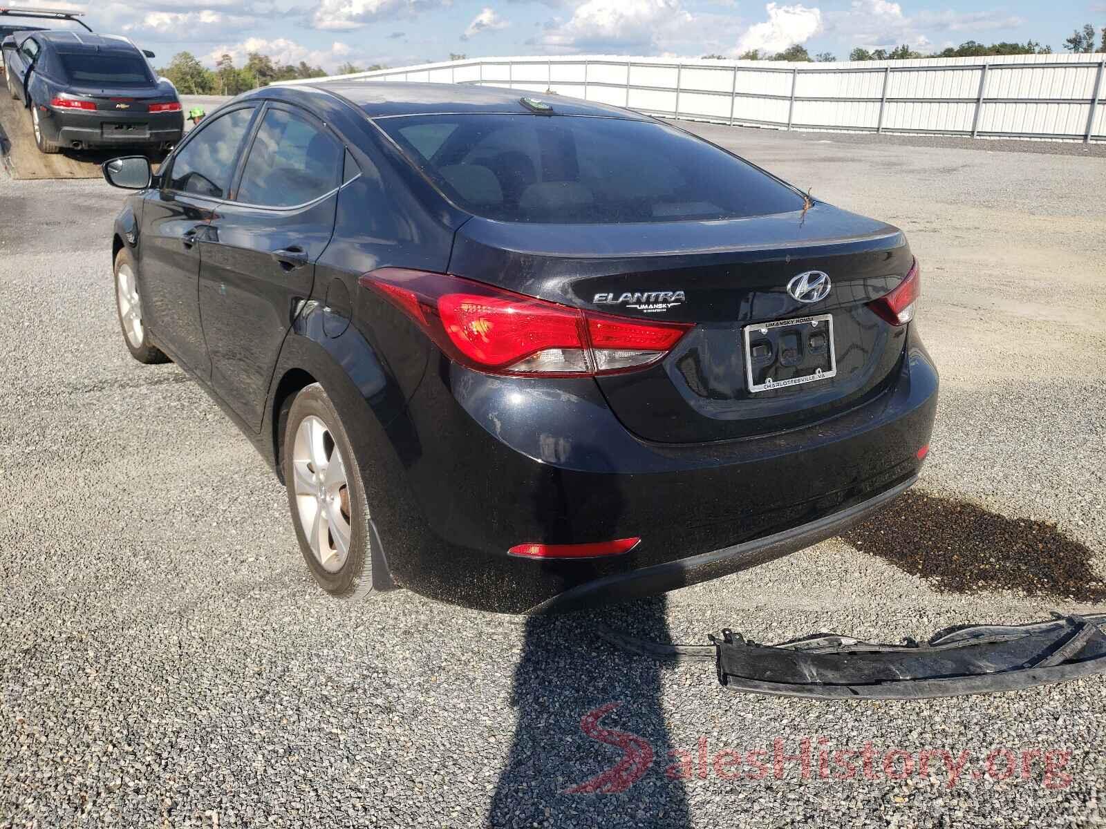 5NPDH4AE6GH679717 2016 HYUNDAI ELANTRA