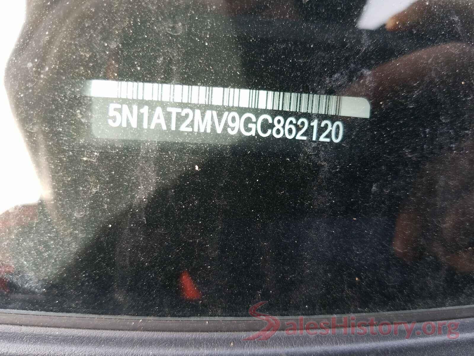 5N1AT2MV9GC862120 2016 NISSAN ROGUE