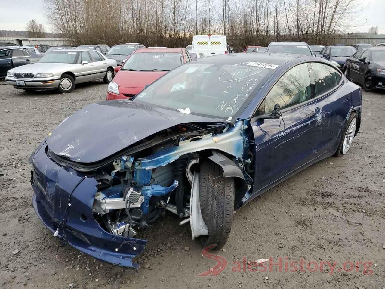 5YJ3E1EBXNF191093 2022 TESLA MODEL 3