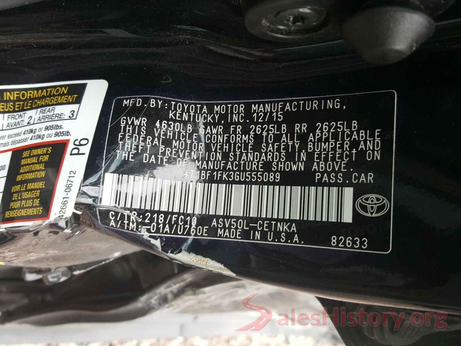 4T1BF1FK3GU555089 2016 TOYOTA CAMRY