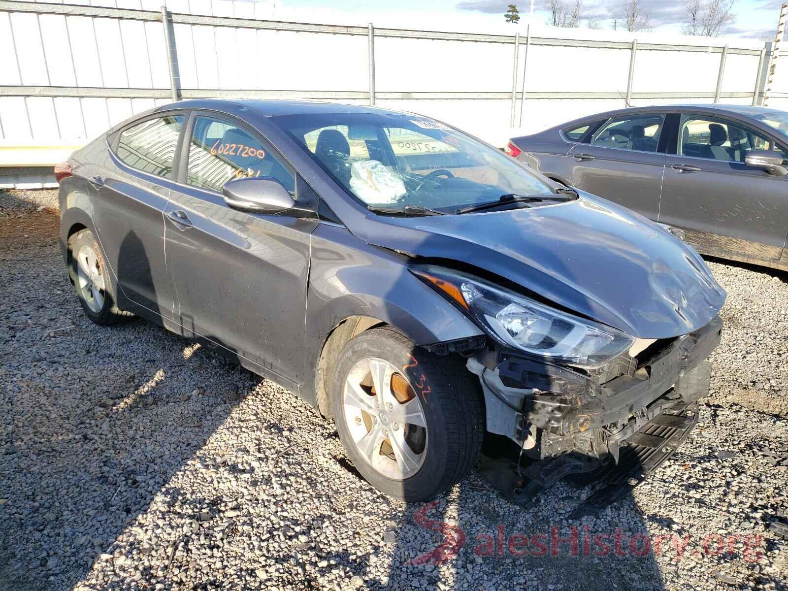 KMHDH4AE2GU605826 2016 HYUNDAI ELANTRA