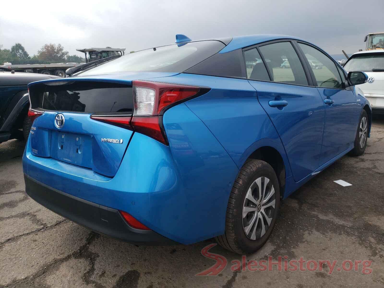 JTDL9RFU2L3020092 2020 TOYOTA PRIUS