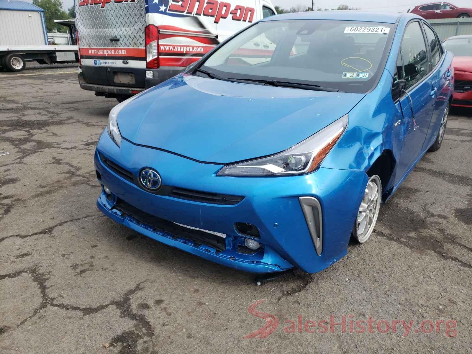 JTDL9RFU2L3020092 2020 TOYOTA PRIUS