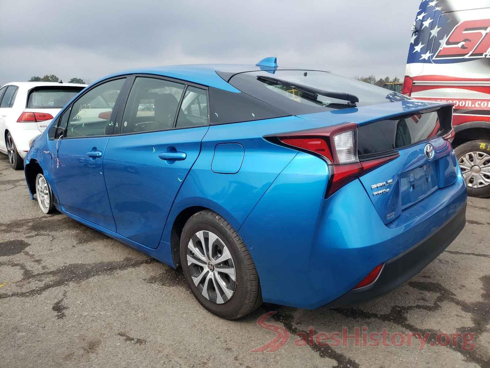 JTDL9RFU2L3020092 2020 TOYOTA PRIUS