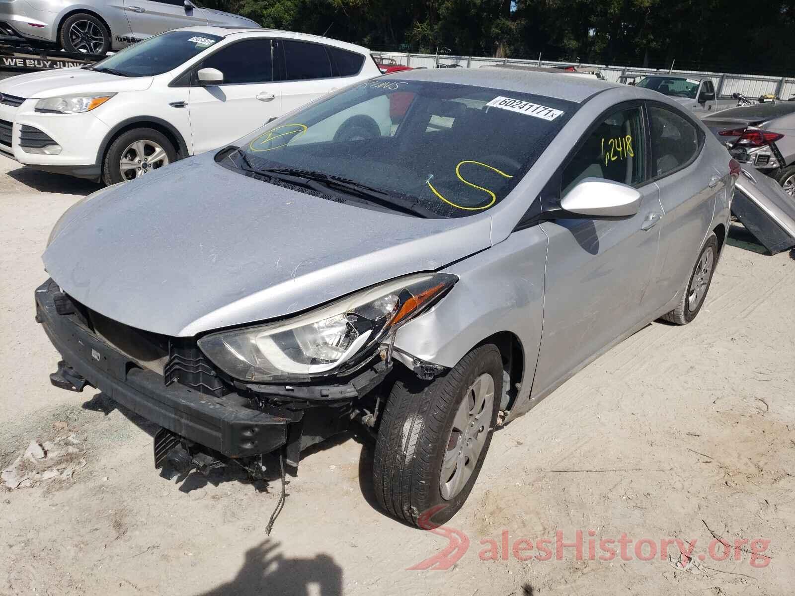 KMHDH4AE6GU483665 2016 HYUNDAI ELANTRA