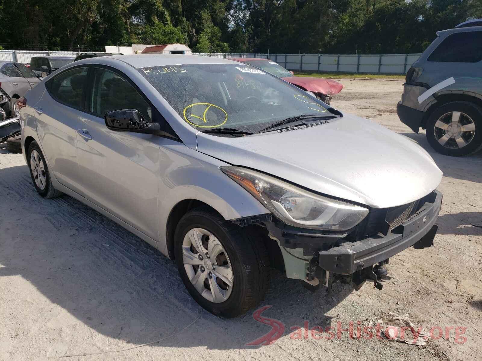 KMHDH4AE6GU483665 2016 HYUNDAI ELANTRA