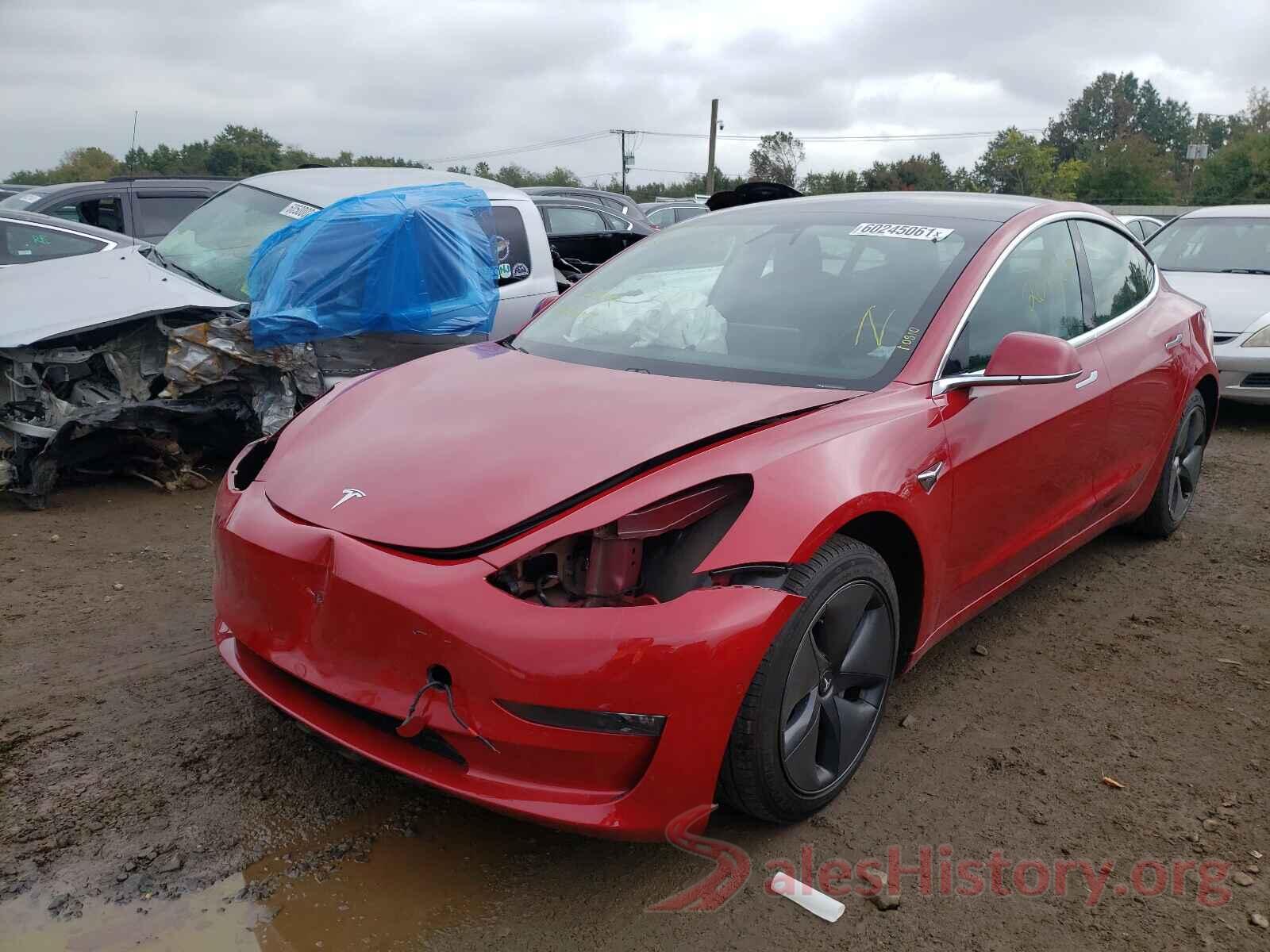 5YJ3E1EB6KF387155 2019 TESLA MODEL 3