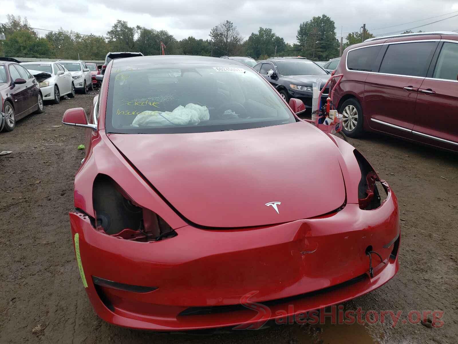 5YJ3E1EB6KF387155 2019 TESLA MODEL 3