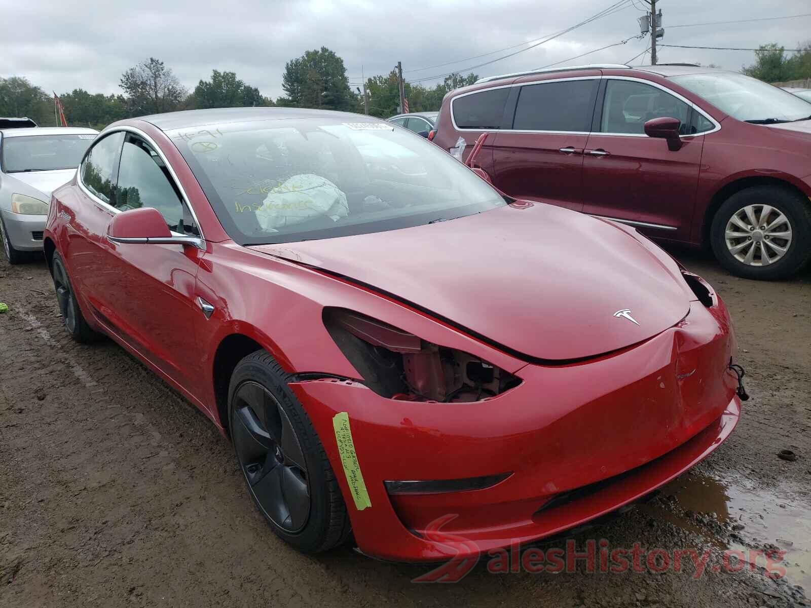 5YJ3E1EB6KF387155 2019 TESLA MODEL 3