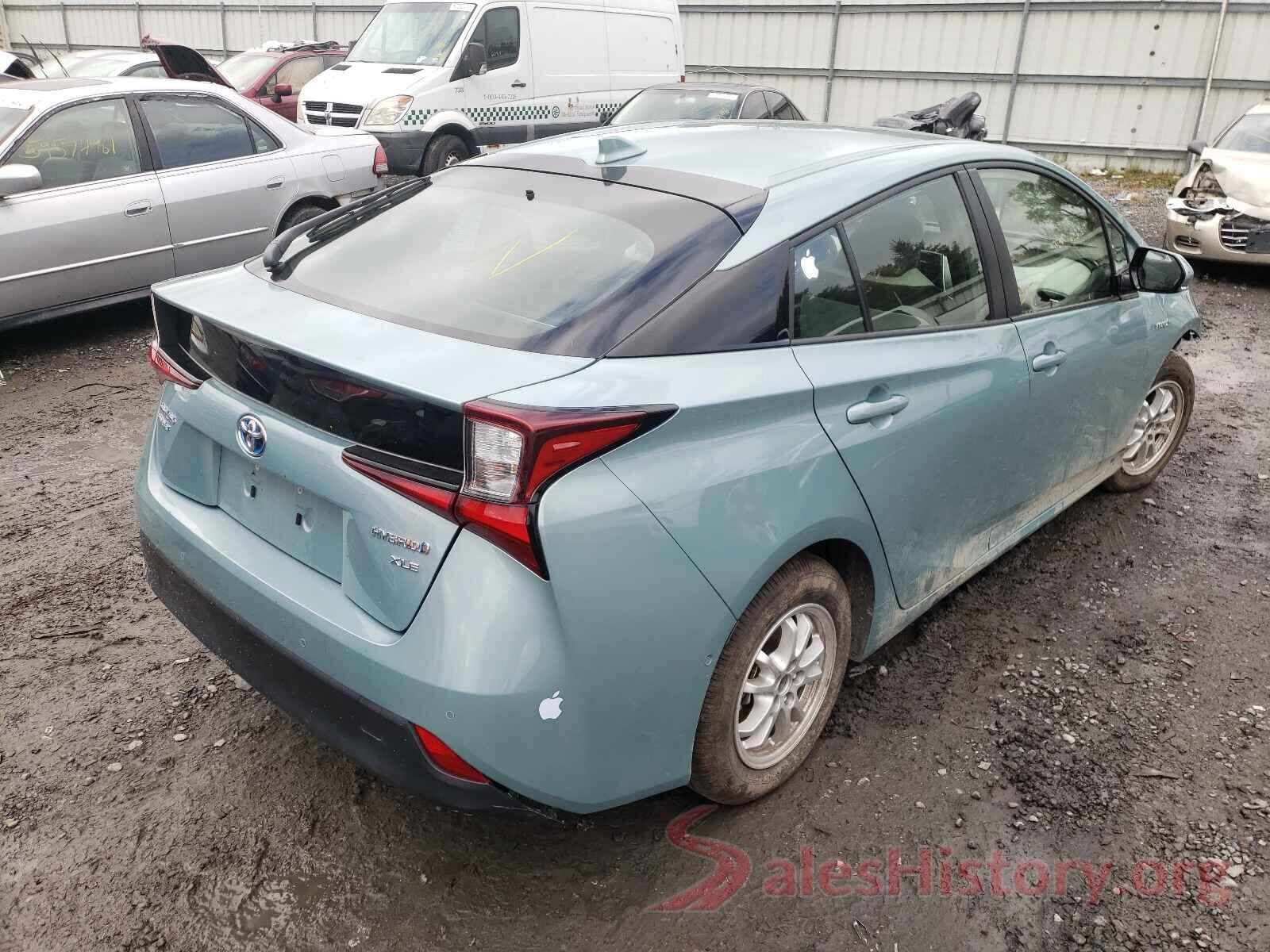 JTDL9RFU5K3010980 2019 TOYOTA PRIUS