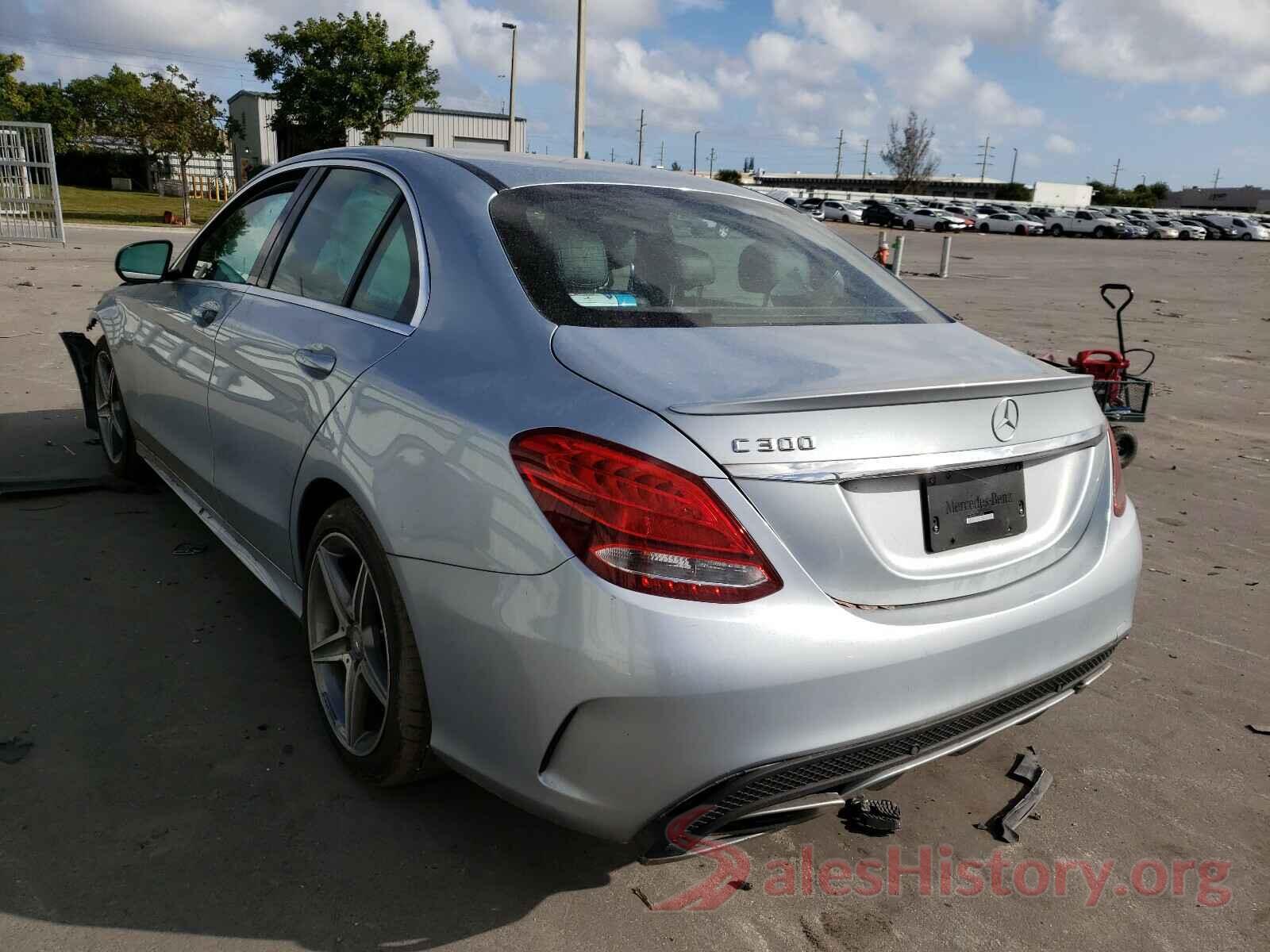 55SWF4JB2GU129822 2016 MERCEDES-BENZ C CLASS