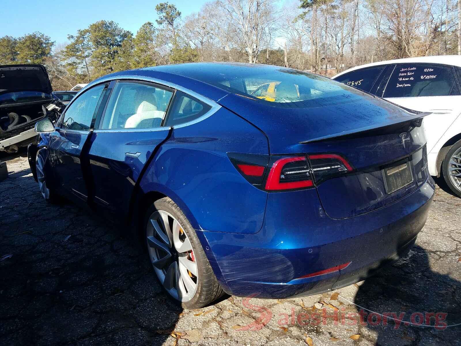 5YJ3E1EB9KF407317 2019 TESLA MODEL 3