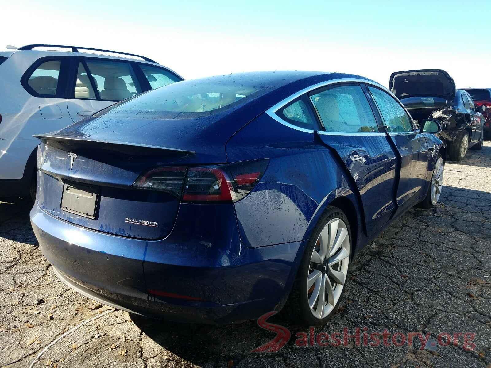 5YJ3E1EB9KF407317 2019 TESLA MODEL 3