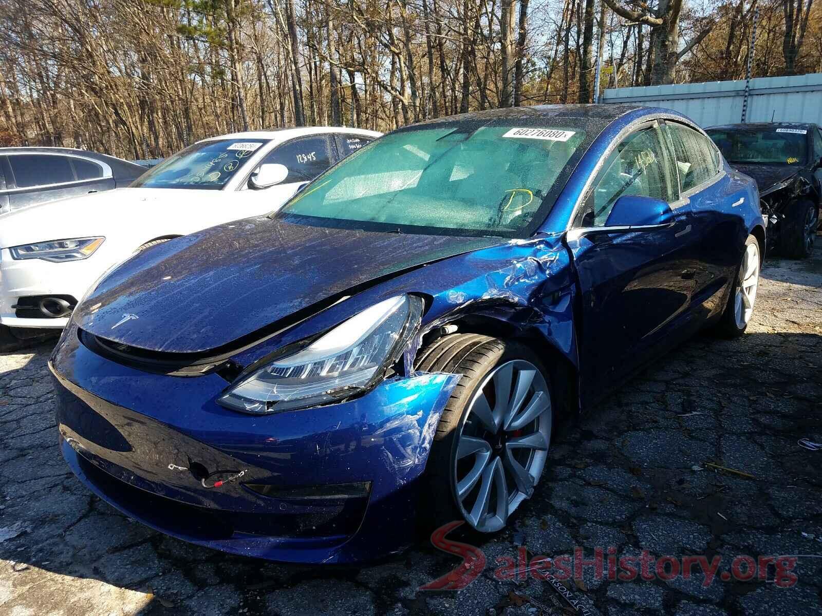 5YJ3E1EB9KF407317 2019 TESLA MODEL 3