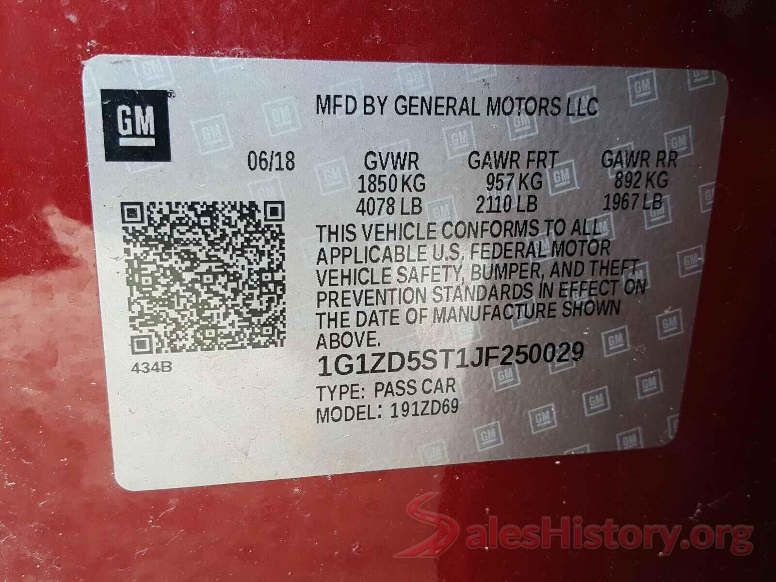 1G1ZD5ST1JF250029 2018 CHEVROLET MALIBU