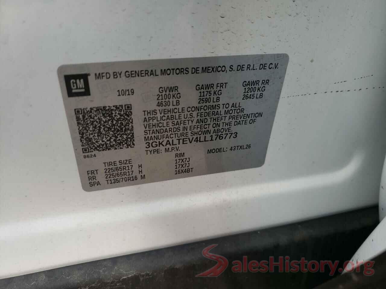 3GKALTEV4LL176773 2020 GMC TERRAIN