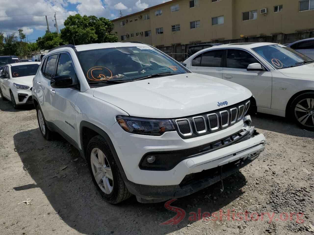 3C4NJCBB2NT156487 2022 JEEP COMPASS