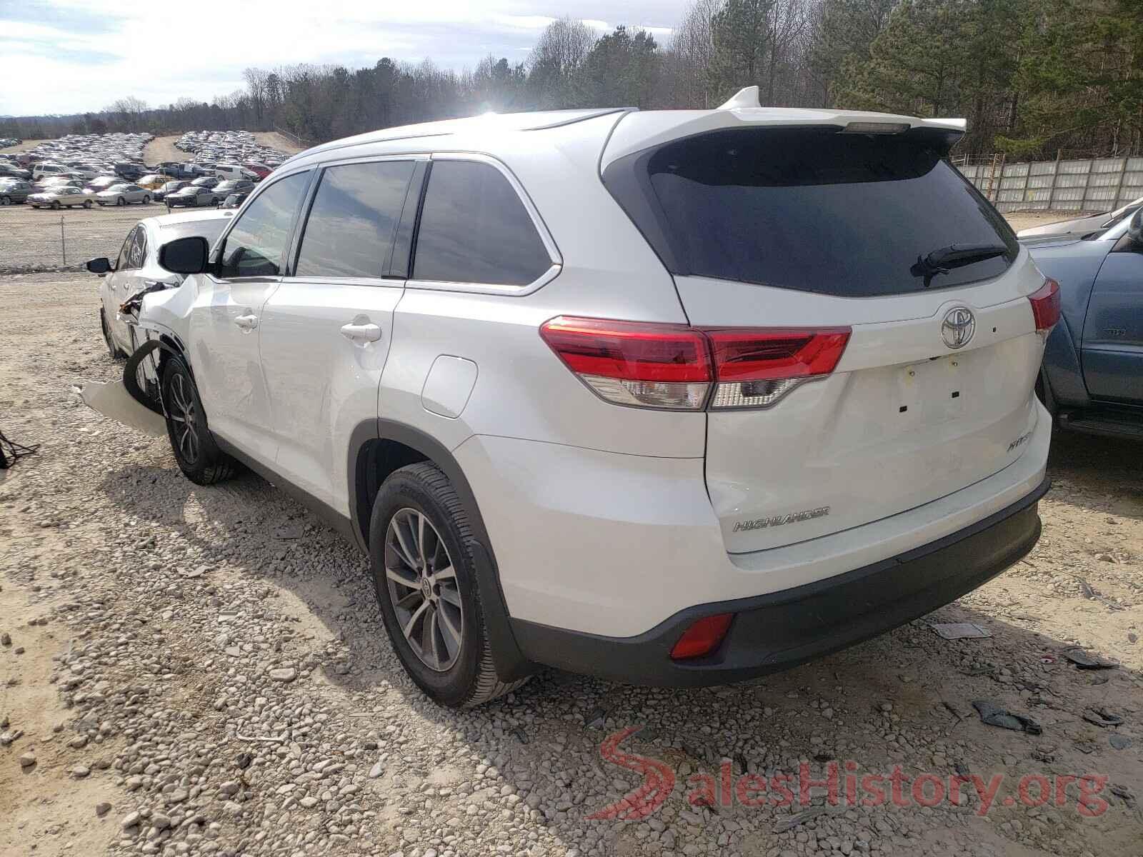 5TDJZRFH5KS626509 2019 TOYOTA HIGHLANDER