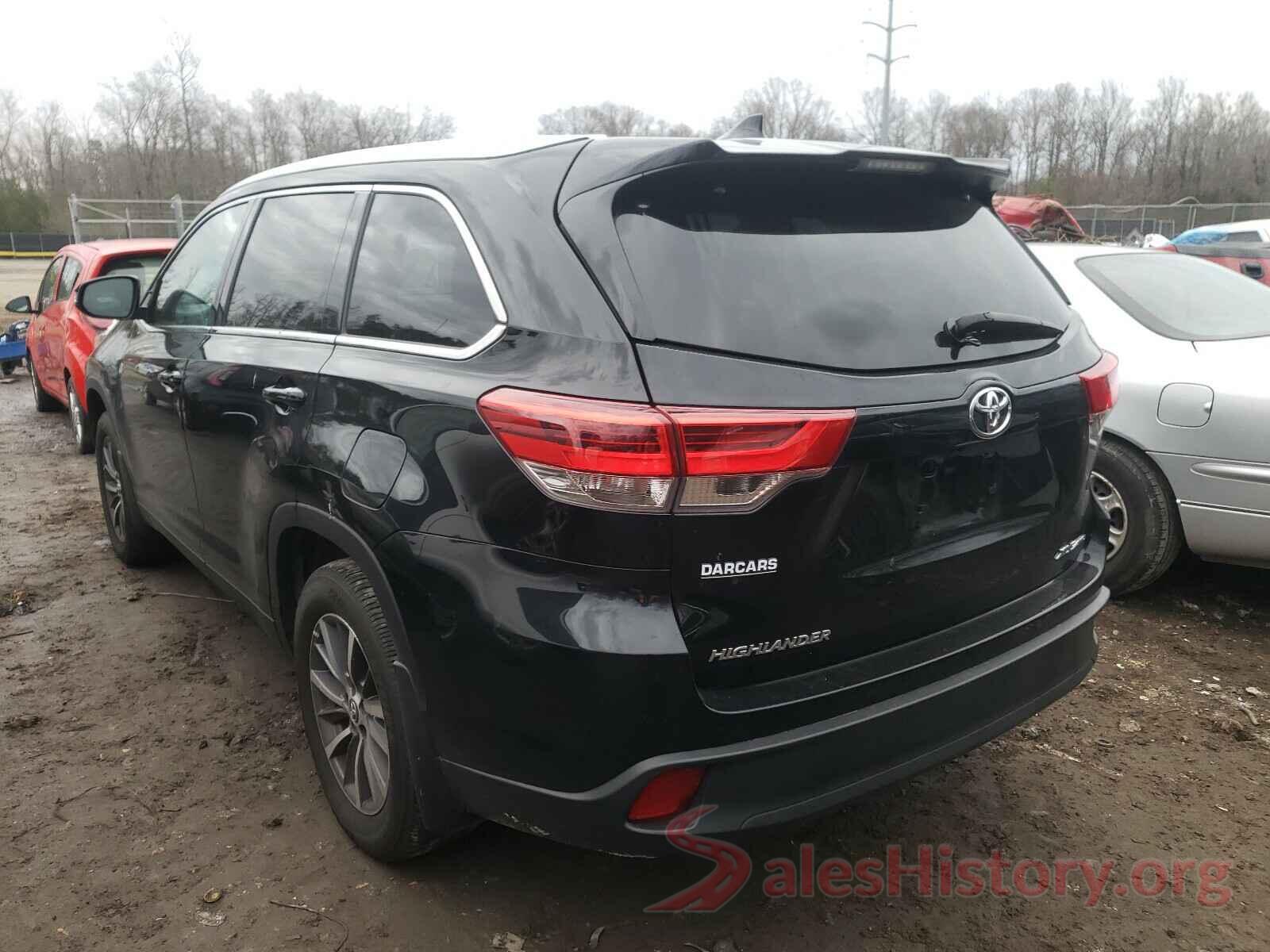 5TDJZRFH5KS603764 2019 TOYOTA HIGHLANDER