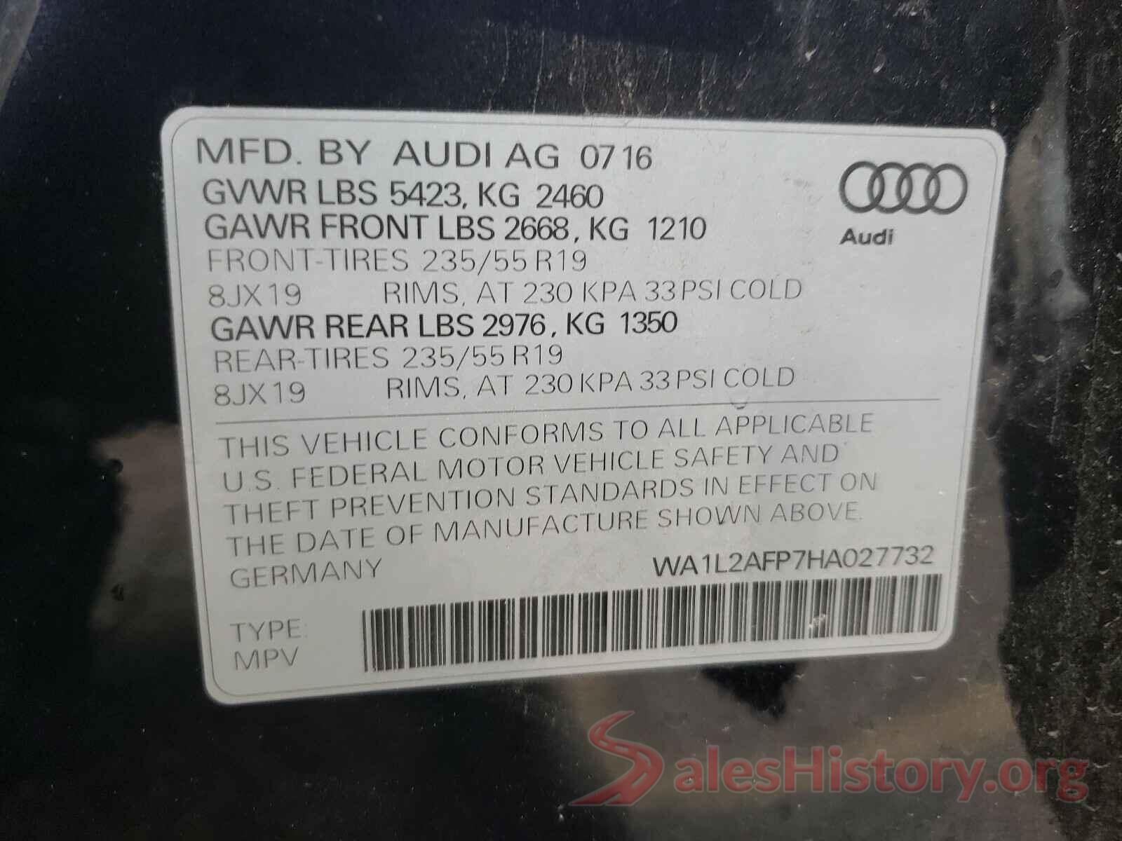 WA1L2AFP7HA027732 2017 AUDI Q5