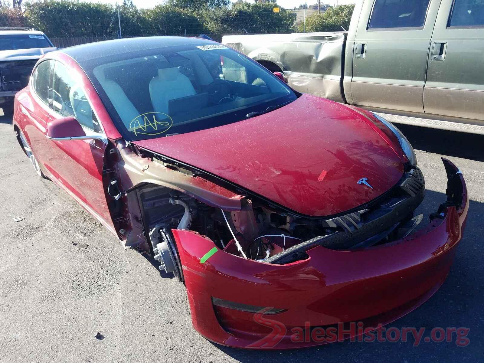 5YJ3E1EB1KF391887 2019 TESLA MODEL 3