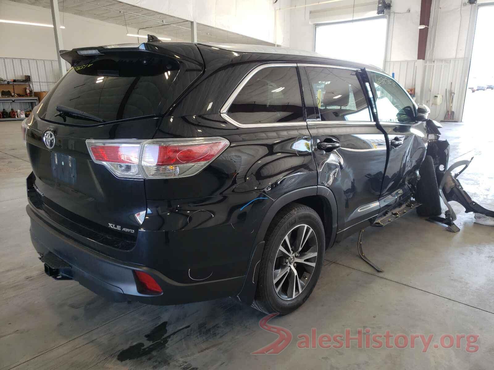 5TDJKRFHXGS281683 2016 TOYOTA HIGHLANDER