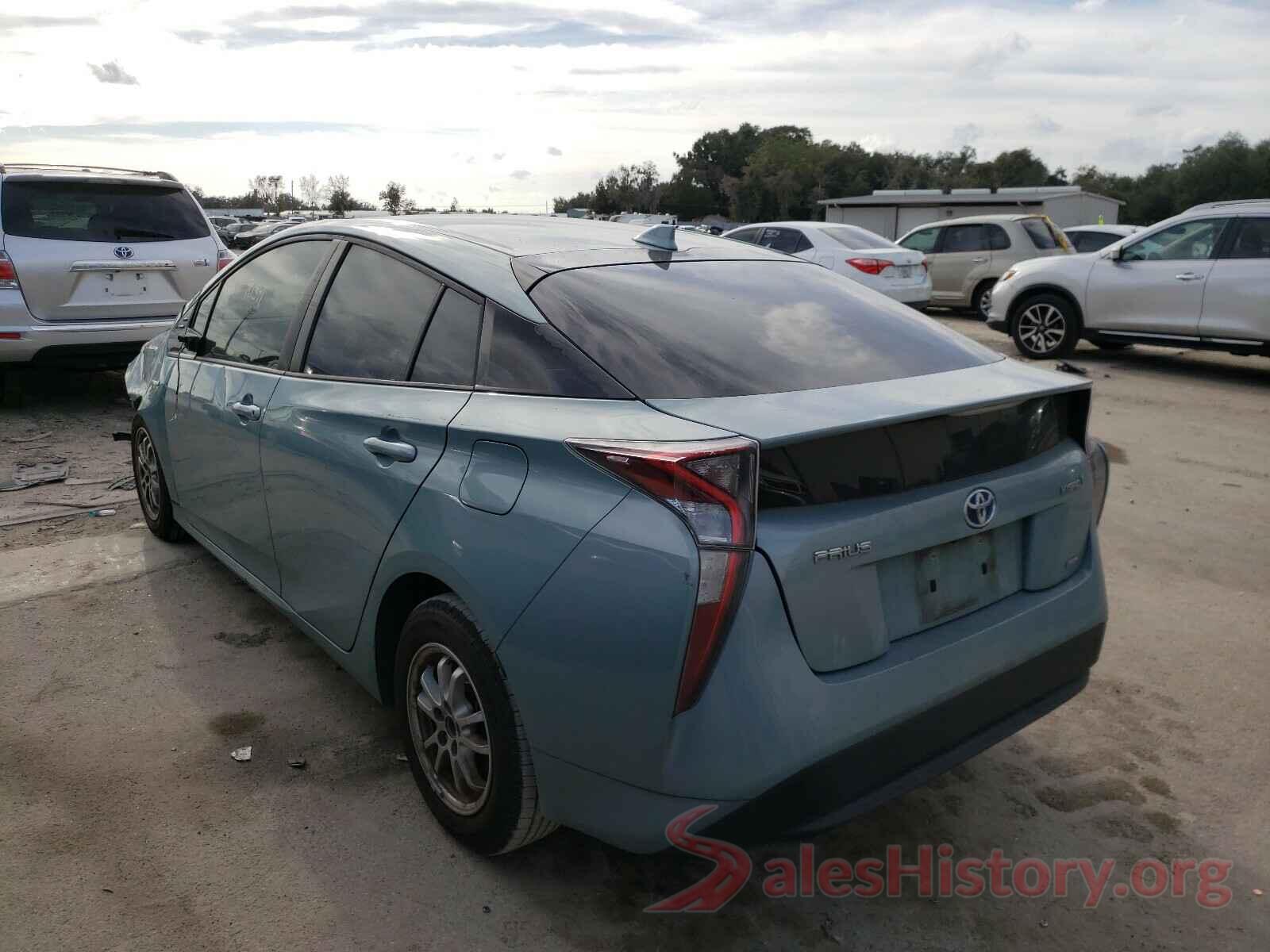 JTDKARFU7G3009601 2016 TOYOTA PRIUS