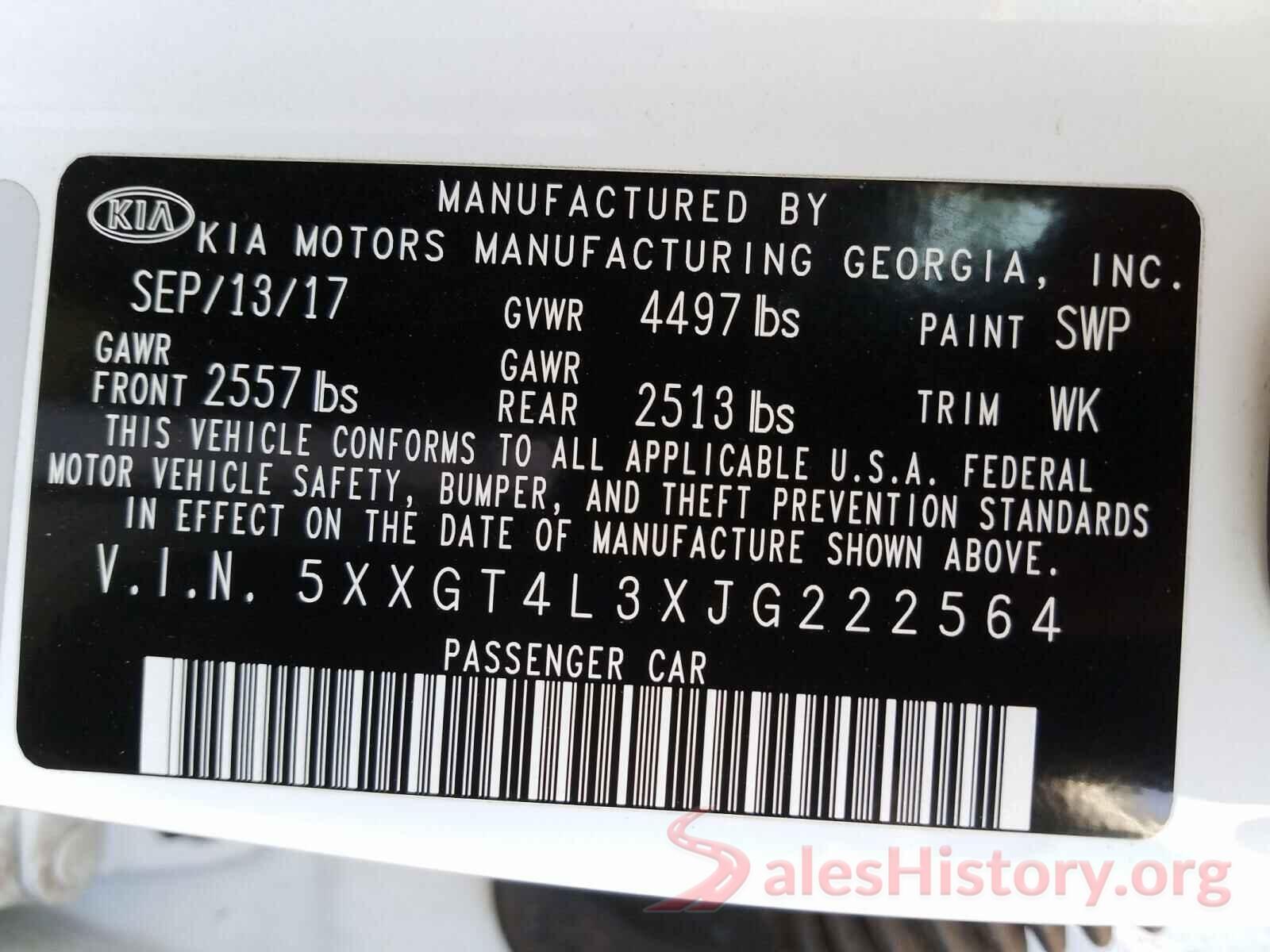 5XXGT4L3XJG222564 2018 KIA OPTIMA