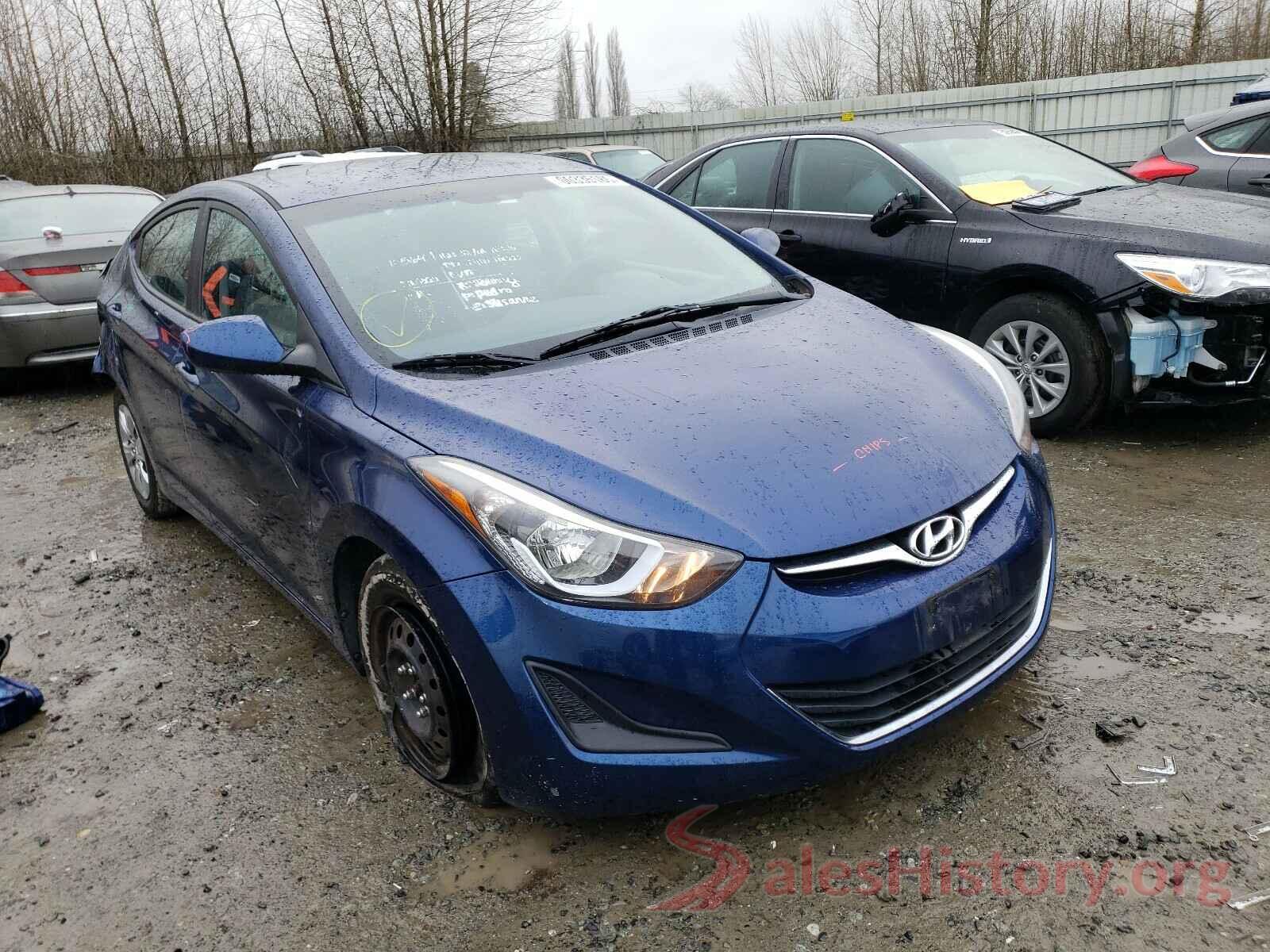 5NPDH4AE6GH725627 2016 HYUNDAI ELANTRA