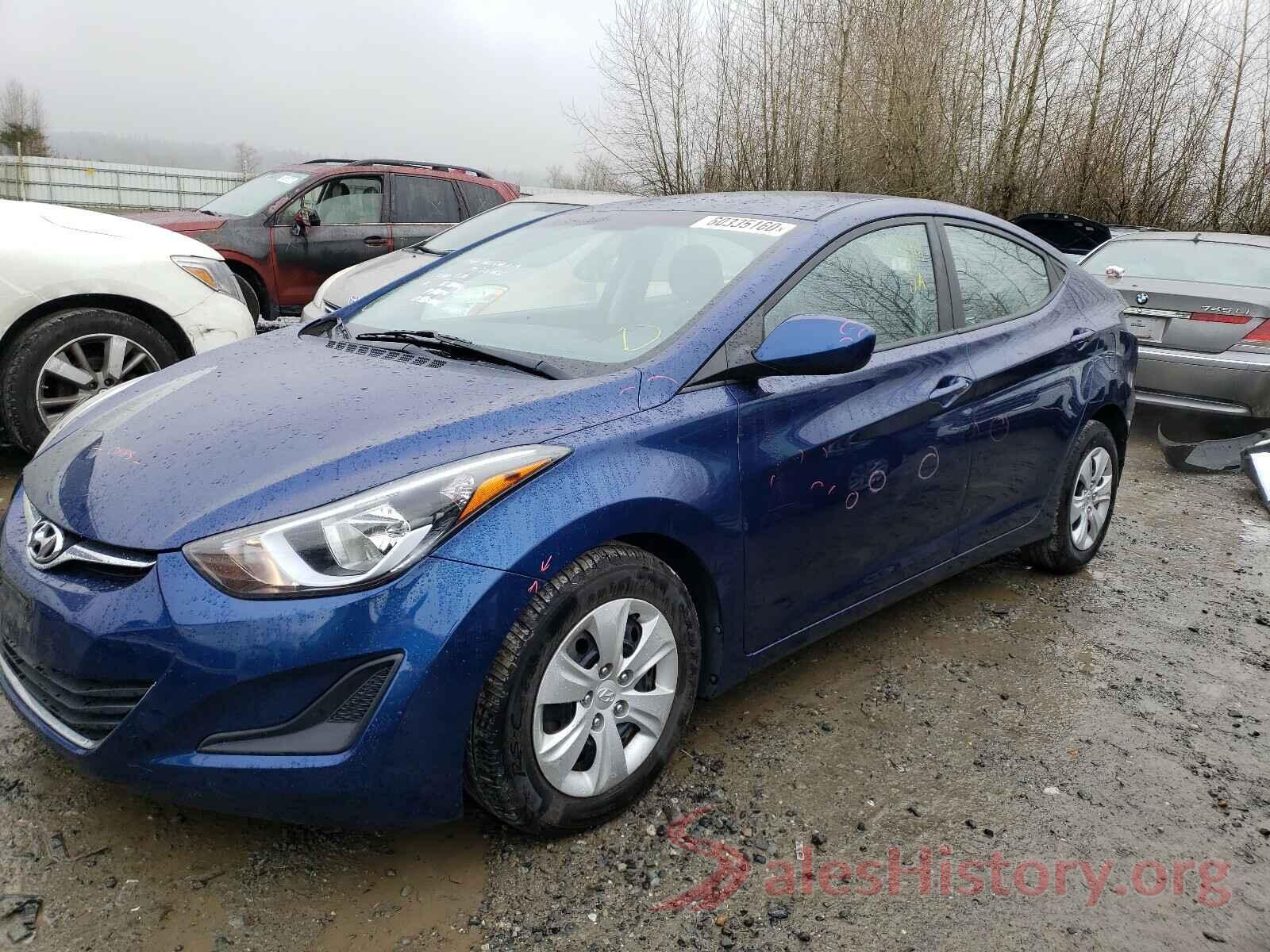 5NPDH4AE6GH725627 2016 HYUNDAI ELANTRA