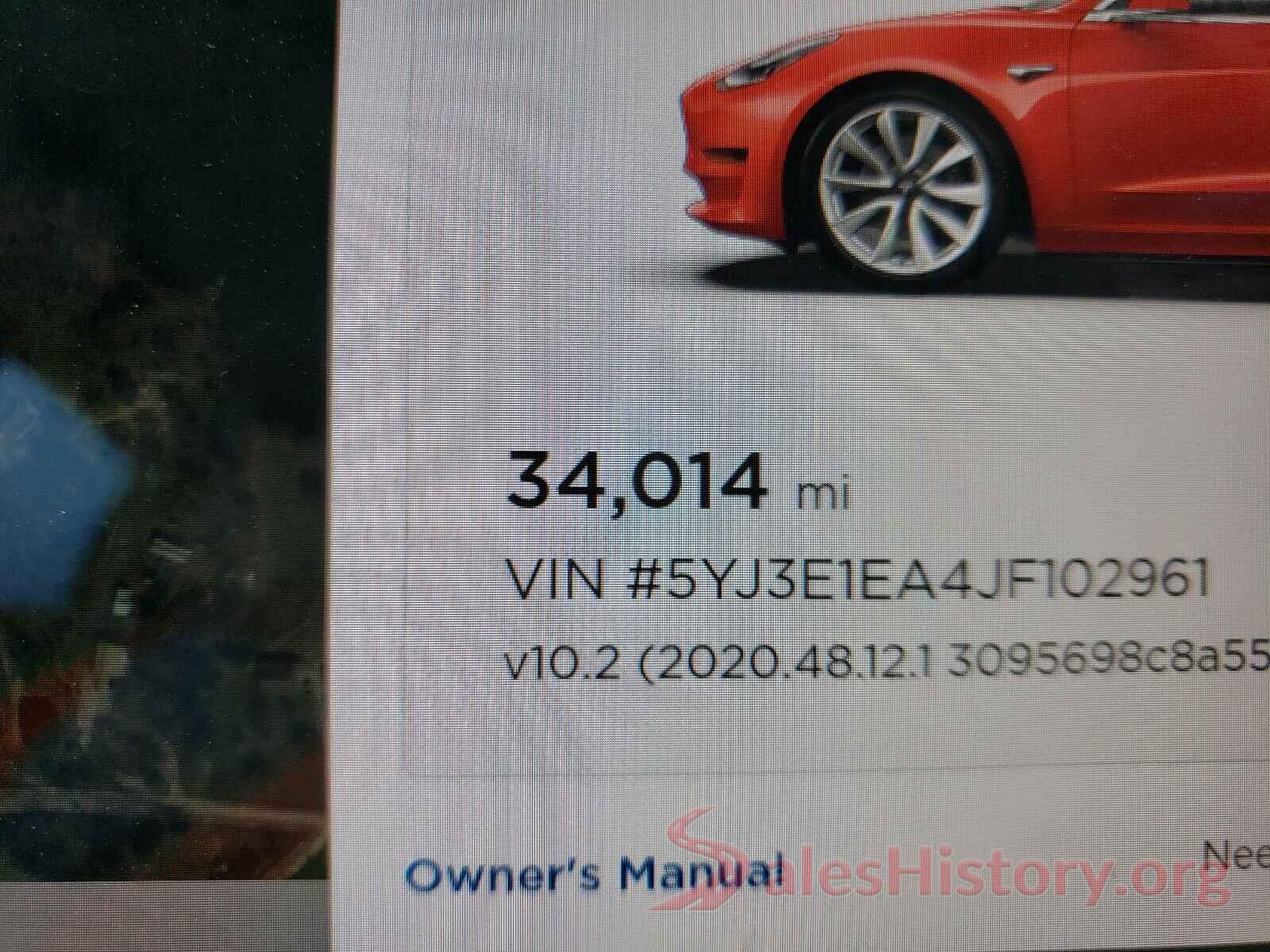 5YJ3E1EA4JF102961 2018 TESLA MODEL 3