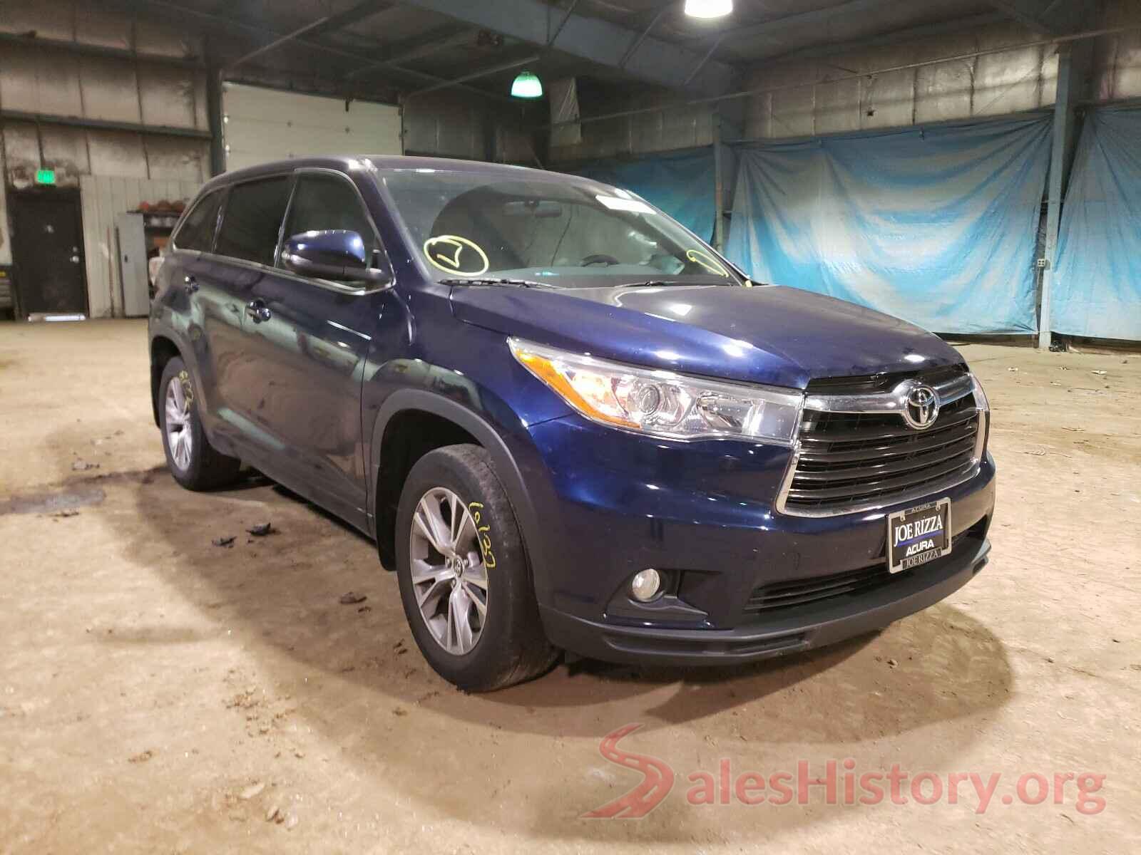 5TDBKRFHXGS273085 2016 TOYOTA HIGHLANDER