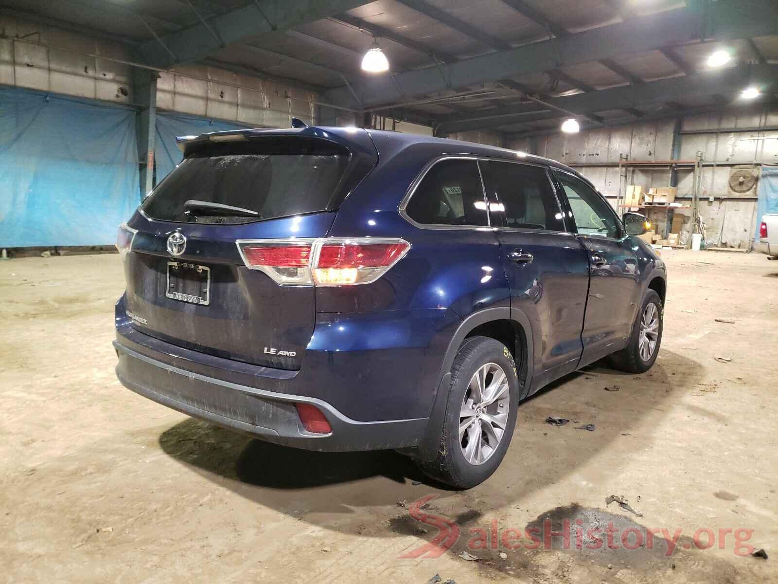 5TDBKRFHXGS273085 2016 TOYOTA HIGHLANDER