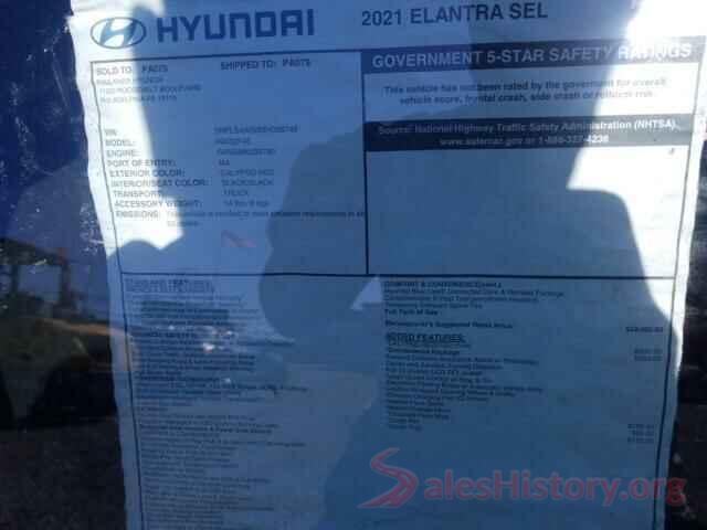 5NPLS4AG6MH036746 2021 HYUNDAI ELANTRA