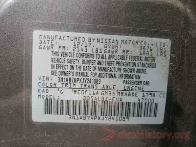 3N1AB7APXJY241089 2018 NISSAN SENTRA