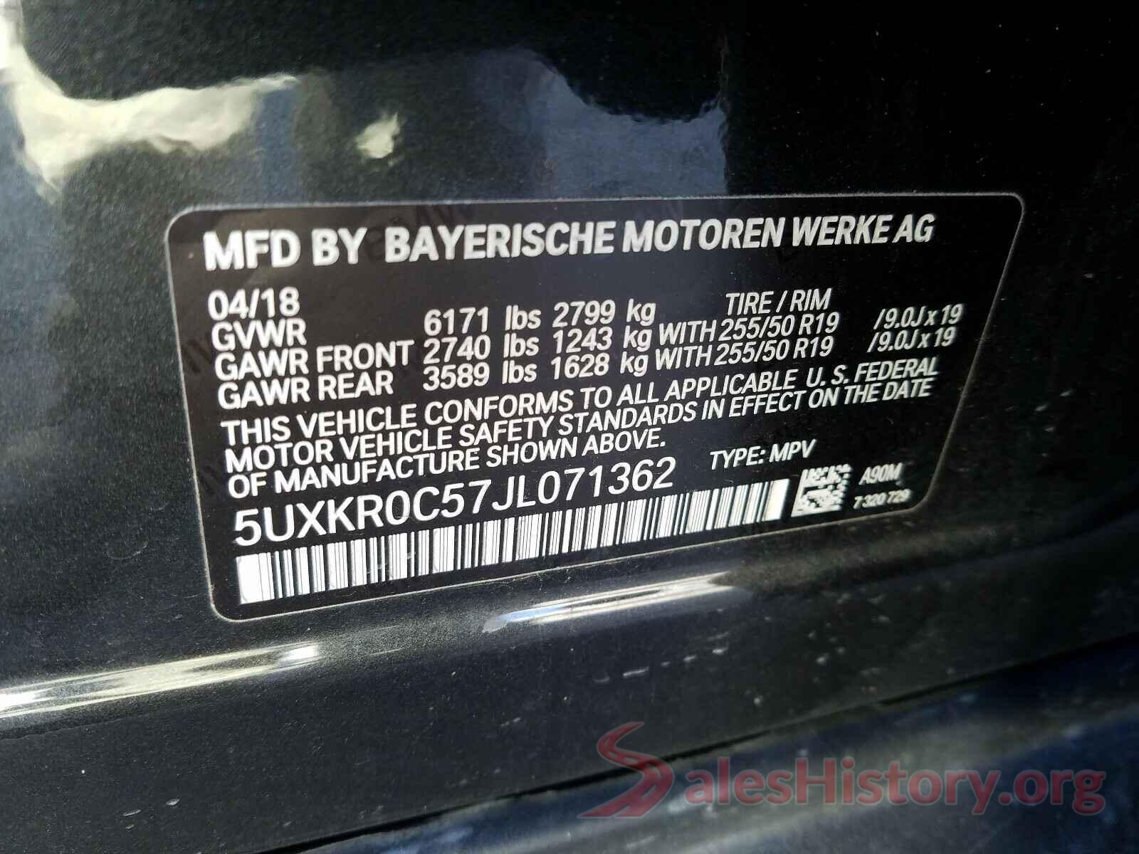 5UXKR0C57JL071362 2018 BMW X5