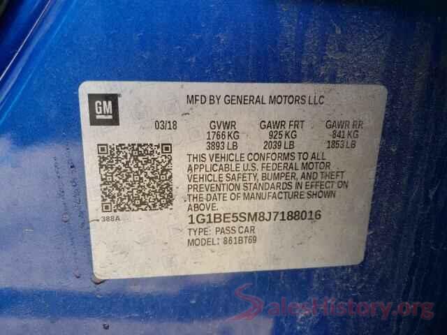 1G1BE5SM8J7188016 2018 CHEVROLET CRUZE