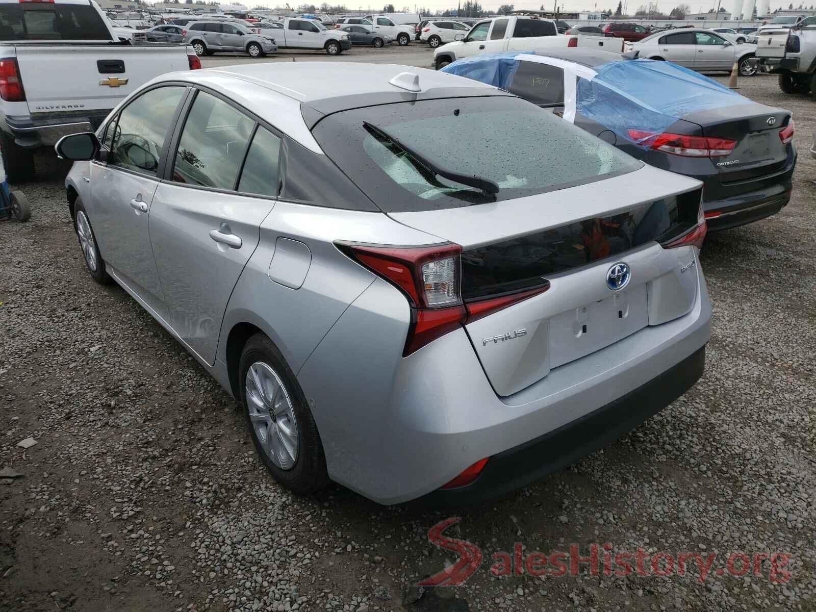 JTDKARFU2L3102777 2020 TOYOTA PRIUS