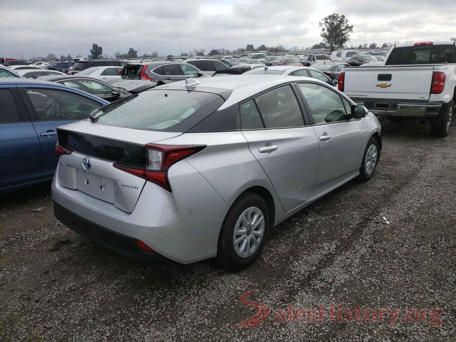 JTDKARFU2L3102777 2020 TOYOTA PRIUS