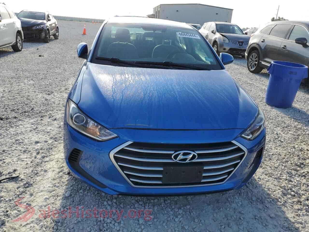2017 HYUNDAI ELANTRA VIN 5NPD84LF6HH079335, rear view