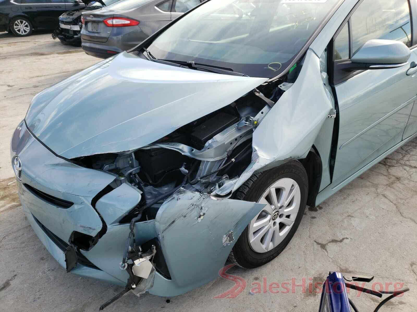 JTDKBRFU7G3005349 2016 TOYOTA PRIUS